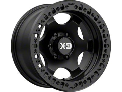 XD Beadlock Satin Black 6-Lug Wheel; 17x9; -38mm Offset (07-13 Silverado 1500)