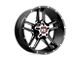 XD Clamp Gloss Black Milled 6-Lug Wheel; 20x9; 18mm Offset (07-13 Silverado 1500)