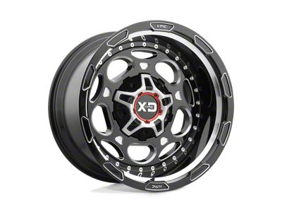 XD Demodog Gloss Black Milled 6-Lug Wheel; 20x9; 0mm Offset (07-13 Silverado 1500)