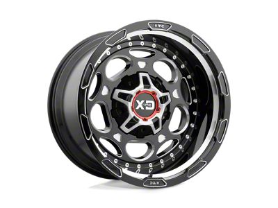 XD Demodog Gloss Black Milled 6-Lug Wheel; 20x9; 18mm Offset (07-13 Silverado 1500)