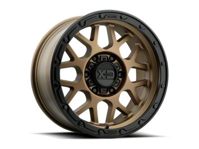 XD Grenade OR Matte Bronze with Matte Black Lip 6-Lug Wheel; 17x9; 18mm Offset (07-13 Silverado 1500)