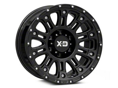 XD Hoss II Gloss Black 6-Lug Wheel; 17x9; 18mm Offset (07-13 Silverado 1500)