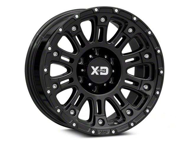 XD Hoss II Gloss Black 6-Lug Wheel; 20x9; -12mm Offset (07-13 Silverado 1500)