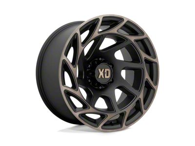 XD Onslaught Satin Black with Bronze Tint 6-Lug Wheel; 20x10; -18mm Offset (07-13 Silverado 1500)