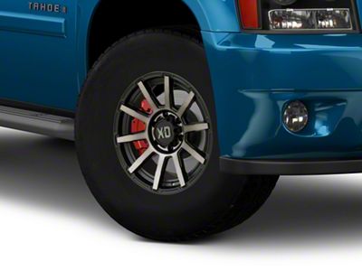 XD Outbreak Satin Black with Gray Tint 6-Lug Wheel; 17x9; 30mm Offset (07-13 Silverado 1500)