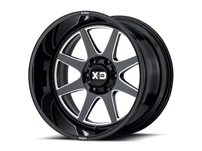 XD Pike Gloss Black Milled 6-Lug Wheel; 20x9; 18mm Offset (07-13 Silverado 1500)