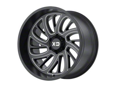XD Surge Satin Black Milled 6-Lug Wheel; 20x10; -24mm Offset (07-13 Silverado 1500)