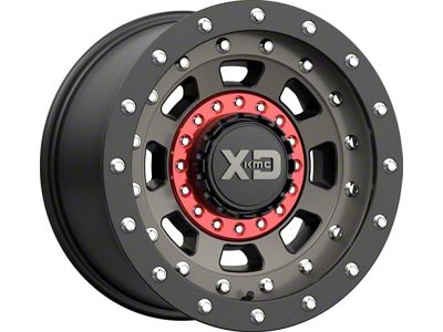 XD FMJ Satin Black with Dark Tint 8-Lug Wheel; 20x10; -18mm Offset (11-14 Silverado 2500 HD)