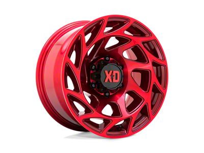 XD Onslaught Candy Red 8-Lug Wheel; 20x9; 0mm Offset (11-14 Silverado 2500 HD)