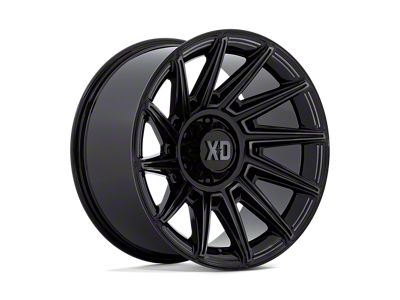 XD Specter Gloss Black with Gray Tint 8-Lug Wheel; 20x10; -18mm Offset (11-14 Silverado 2500 HD)