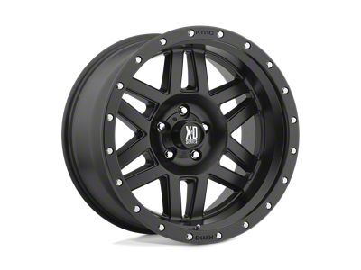 XD Machete Satin Black with Reinforcing Ring 8-Lug Wheel; 16x8; 0mm Offset (07-10 Silverado 3500 HD SRW)