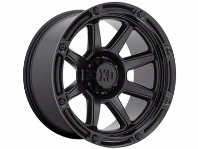 XD Titan Satin Black 8-Lug Wheel; 20x9; 18mm Offset (11-14 Silverado 3500 HD SRW)