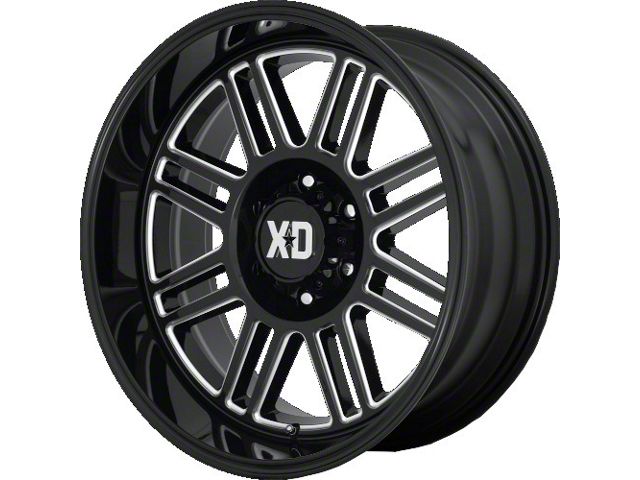 XD Cage Gloss Black Milled 6-Lug Wheel; 20x9; 18mm Offset (07-14 Tahoe)
