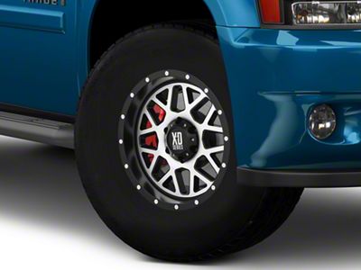 XD Grenade Satin Black Machined 6-Lug Wheel; 17x8.5; 0mm Offset (07-14 Tahoe)