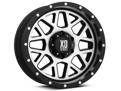 XD Grenade Satin Black Machined 6-Lug Wheel; 17x8.5; 0mm Offset (07-14 Tahoe)