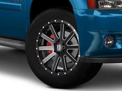 XD Heist Satin Black Milled 6-Lug Wheel; 20x10; -24mm Offset (07-14 Tahoe)