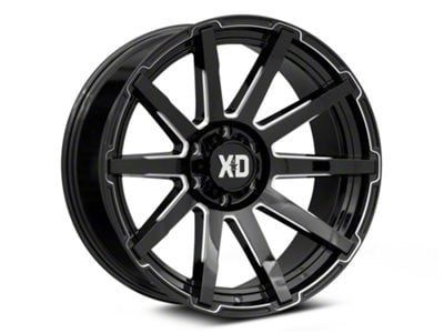 XD Outbreak Gloss Black Milled 6-Lug Wheel; 22x10; -18mm Offset (07-14 Tahoe)