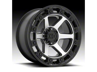 XD Raid Satin Black Machined 6-Lug Wheel; 17x9; 0mm Offset (07-14 Tahoe)