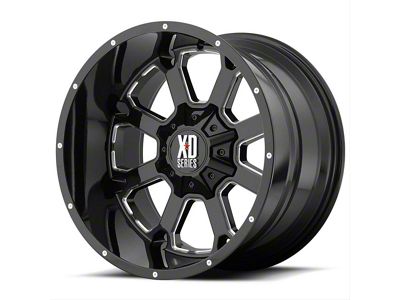 XD Buck 25 Gloss Black Milled 6-Lug Wheel; 20x10; -24mm Offset (07-14 Yukon)