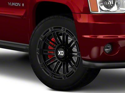 XD Double Deuce Satin Black 6-Lug Wheel; 20x12; -44mm Offset (07-14 Yukon)
