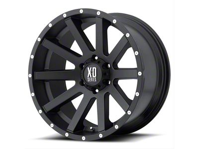XD Heist Satin Black 6-Lug Wheel; 18x9; 30mm Offset (07-14 Yukon)