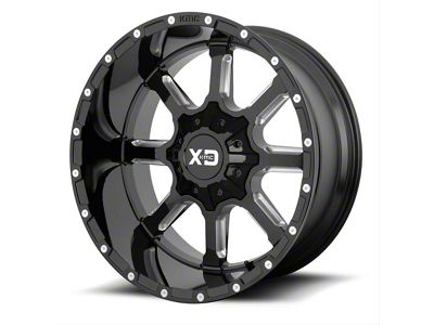 XD Mammoth Gloss Black Milled 6-Lug Wheel; 24x14; -76mm Offset (07-14 Yukon)