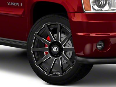 XD Outbreak Gloss Black Milled 6-Lug Wheel; 22x10; -18mm Offset (07-14 Yukon)