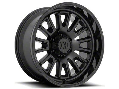 XD Rover Satin Black with Gloss Black Lip 6-Lug Wheel; 20x9; 18mm Offset (07-14 Yukon)
