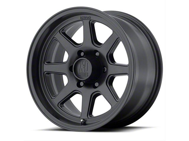 XD Turbine Satin Black 6-Lug Wheel; 17x8.5; 25mm Offset (07-14 Yukon)