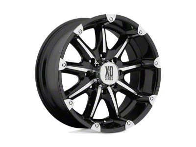 XD Badlands Gloss Black Machined 8-Lug Wheel; 18x9; -12mm Offset (08-10 F-250 Super Duty)