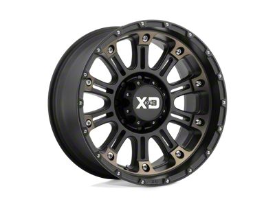 XD Hoss II Satin Black Machined Dark Tint 8-Lug Wheel; 17x9; -12mm Offset (08-10 F-250 Super Duty)