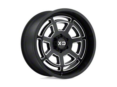 XD Bones Satin Black Milled 8-Lug Wheel; 20x9; 18mm Offset (08-10 F-350 Super Duty SRW)
