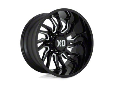 XD Tension Gloss Black Milled 8-Lug Wheel; 20x10; -18mm Offset (08-10 F-350 Super Duty SRW)