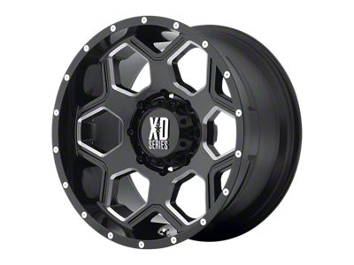 XD Batallion Gloss Black Milled 6-Lug Wheel; 20x10; -24mm Offset (09-14 F-150)