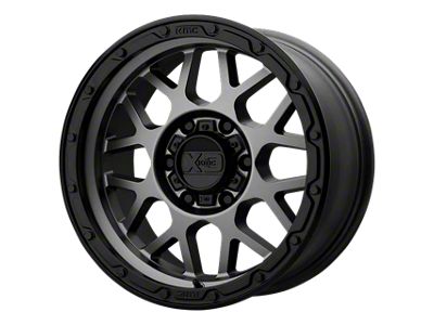 XD Grenade OR Matte Gray with Matte Black Lip 6-Lug Wheel; 18x8.5; 0mm Offset (09-14 F-150)