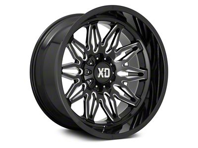 XD Gunner Gloss Black Milled 6-Lug Wheel; 20x10; -18mm Offset (09-14 F-150)