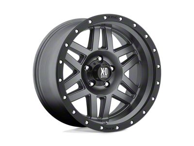 XD Machete Matte Gray with Black Ring 6-Lug Wheel; 17x9; 18mm Offset (09-14 F-150)