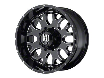 XD Menace Gloss Black with Milled Accents 6-Lug Wheel; 17x9; 0mm Offset (09-14 F-150)