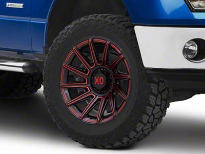 XD Specter Gloss Black with Red Tint 6-Lug Wheel; 20x10; -18mm Offset (09-14 F-150)
