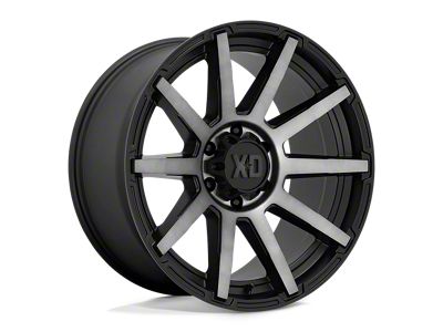 XD Outbreak Satin Black with Gray Tint 5-Lug Wheel; 18x9; 12mm Offset (09-18 RAM 1500)
