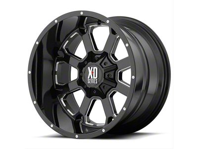 XD Buck 25 Gloss Black Milled 8-Lug Wheel; 20x9; 0mm Offset (10-18 RAM 2500)