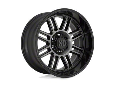 XD Cage Gloss Black with Gray Tint 8-Lug Wheel; 20x10; -18mm Offset (10-18 RAM 3500 SRW)