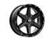 XD Clamp Gloss Black Milled 8-Lug Wheel; 22x10; -18mm Offset (10-18 RAM 3500 SRW)