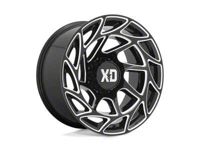 XD Onslaught Gloss Black Milled 8-Lug Wheel; 20x10; -18mm Offset (10-18 RAM 3500 SRW)