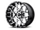 XD Chopstix Chrome Center with Gloss Black Milled Lip 8-Lug Wheel; 20x10; -18mm Offset (11-16 F-250 Super Duty)