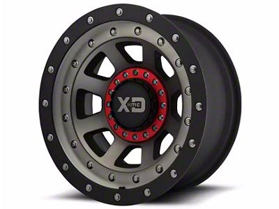 XD FMJ Satin Black with Dark Tint 8-Lug Wheel; 17x9; -12mm Offset (11-16 F-250 Super Duty)