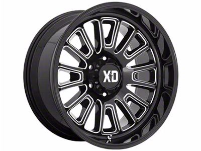 XD Rover Gloss Black Milled 8-Lug Wheel; 20x9; 18mm Offset (11-16 F-250 Super Duty)