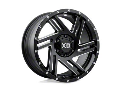 XD Swipe Satin Black Milled 8-Lug Wheel; 20x9; -12mm Offset (11-16 F-250 Super Duty)