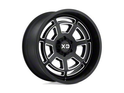XD Bones Satin Black Milled 8-Lug Wheel; 20x9; 18mm Offset (11-16 F-350 Super Duty SRW)