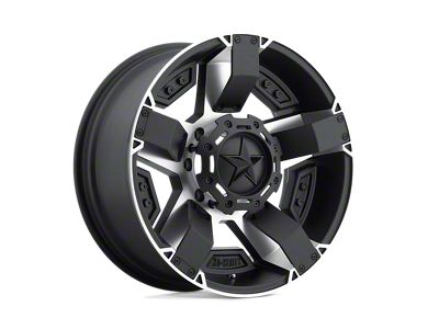 XD Rockstar II Matte Black Machined 8-Lug Wheel; 17x8; 10mm Offset (11-16 F-350 Super Duty SRW)